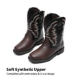 thumbnail image 2 of Botas de Vaquero para Niños DREAM PAIRS Talla 9 Marrón Oscuro, 2 of 7