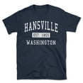 thumbnail image 1 of Hansville Washington Classic Established Men's Cotton T-Shirt, 1 of 1