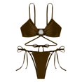 thumbnail image 4 of WILLBEST Traje de Baño Dama conjunto de Bikini de Mujer Tanga Bikini de Dos Piezas Traje de Baño Ajustable Sexy Traje de Baño con Anillo, 4 of 4