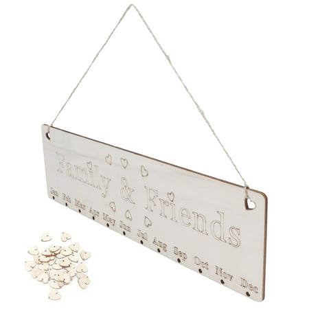 Garosa Tableau De Calendrier De Rappel D Anniversaire Tableau D Anniversaire En Bois Diy Rappel D Anniversaire Plaque Calendrier Decoration De Maison Decoration Pour La Maison Decoration De La Walmart Canada