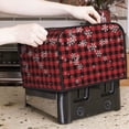 thumbnail image 7 of Pofeuu Red Buffalo Plaid Print Toaster Cover 4 Slice, Bread Dust Cover & Fingerprint Protection, Kitchen Small Appliance Covers(Toaster Cover), 7 of 7