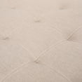thumbnail image 6 of GDF Studio Lastoro Contemporary Tufted Storage Ottoman, Wheat Fabric and Dark Brown, 6 of 11
