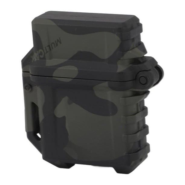 M Buder Estuche Táctico para Encendedor, Funda Protectora de Nailon Anticaída 6 cm / 2.36 in - Camuflaje Negro