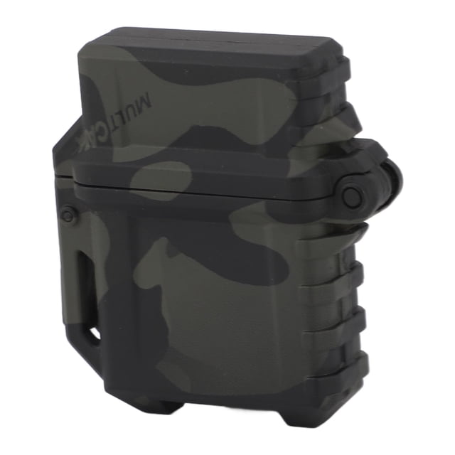 Lighter Storage Case Box Durable Portable Heat Resistant Oil Proof Protective Lighter Container Organizer Holder Black Camouflage