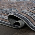 thumbnail image 5 of JONATHAN Y WASHABLE 8 x 10 Area Rug, Dalyan Geometric Medallions - Brown/Blue/Gray, WSH101B-8, 5 of 9