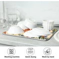 thumbnail image 6 of GZHJMY Autumn Oak Tree Branch Squirrels Absorbent Large Dish Drying Mat Microfiber Kitchen Countertop Table Protector Multi-Purpose Counter Rack Sink Drainer Pad (16" x 18"), 6 of 6