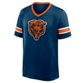 thumbnail image 2 of Men's Fanatics Navy Chicago Bears Hometown Premium Hashmark V-Neck T-Shirt, 2 of 3