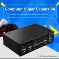 thumbnail image 6 of 5.25 Inch Media Dashboard with USB 2.0/3.0 E-SATA SATA Multi-Card Reader for Desktops, 6 of 10