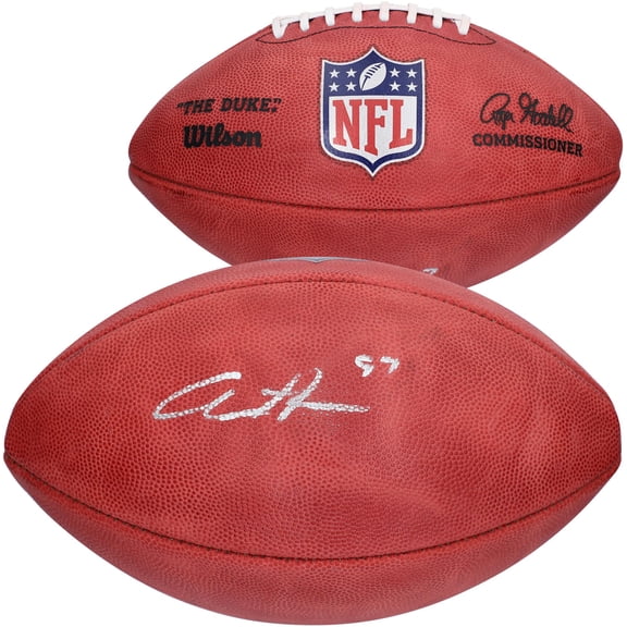 Aidan Hutchinson Detroit Lions Autographed Wilson Duke Full Color Pro Football - Fanatics Authentic Certified