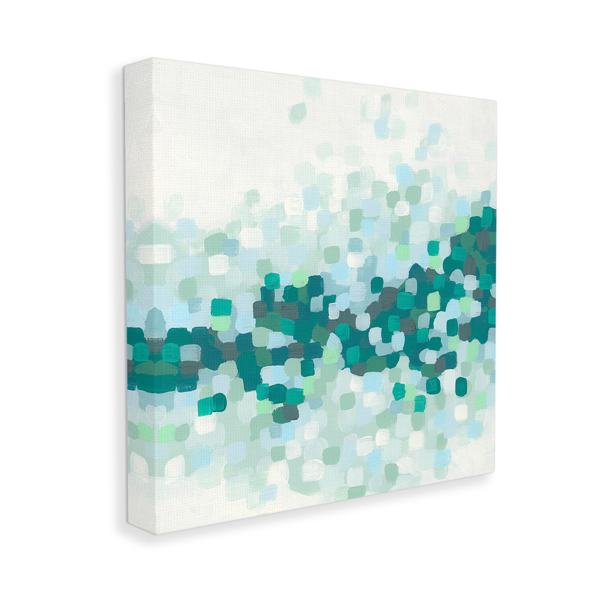 Stupell Industries Modern Dotted Terrain Abstract Painting Gallery Wrapped Canvas Art Print Wall Art, 17 x 17