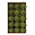 thumbnail image 5 of 15 PCS Velvet Christmas Ornaments Set, Shatterproof Flocked Ball Ornaments with Bow Hanging Ribbon, Gift-Boxed Christmas Tree Decor for Holiday Home Decoration, 3.15", 5 of 8