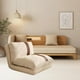 thumbnail image 1 of Sofá cama plegable, sofá cama individual, transpirable, suave, decoración de suelo, colchón, silla para dormir para adultos, hogar, sala de estar y oficina y marrón, 1 of 8