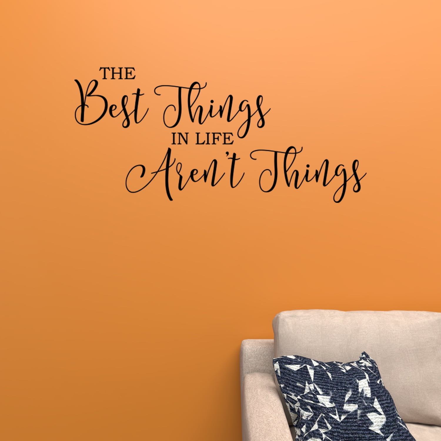 Empresal The Best Things In Life Aren't Things Vinyl Lettering Decal