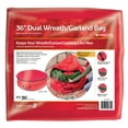 thumbnail image 2 of 36in 2-in-1 Christmas Wreath and Garland Storage Bag, 2 of 6