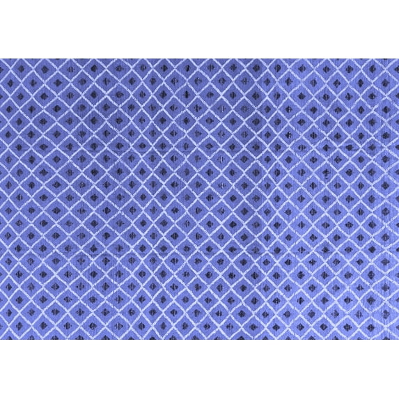 Ahgly Company Indoor Rectangle Abstract Blue Modern Area Rugs, 6' x 9'