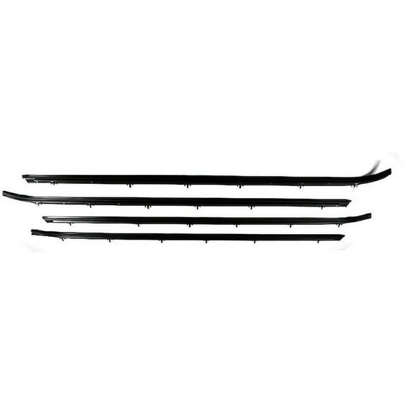 Door Window Belt Weatherstrip 4 Piece - Compatible with 1989 - 1992 Ford Ranger 1990 1991