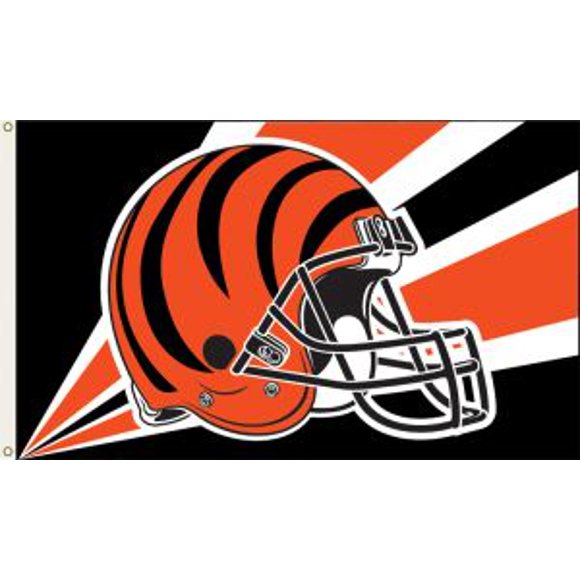 Cincinnati Bengals Drapeau 3 Pi. x 5 Pi. avec Œillets