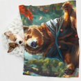 thumbnail image 6 of Pofeuu Maple Meditating Bear Print Puppy Blanket,Dog Blankets,Pet Blanket Cozy Cat Blankets for Indoor Cats, Fuzzy Pet Blanket for Kitten Doggy Dog Blankets-Large, 6 of 8