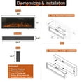 thumbnail image 5 of 60 Inch Wall Mounted Electric Fireplace with RC, 750W/1500W, 5 of 8