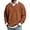 59#Ginger, variant on Polo Shirts for Men Long Sleeve Waffle Textured Solid Color Collared Golf Shirts Loose Pullover Tops