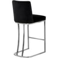 thumbnail image 2 of Meridian Furniture Heidi 26"H Velvet Counter Stool in Black, 2 of 5