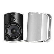 Polk Audio Atrium 5 Outdoor Speakers with Powerful Bass (Pair White) - All-Weather Durability | Broad Sound Coverage | Speed-Lock Mounting System