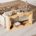 thumbnail image 2 of Eastvita Table Console d'Entrée Style Ferme, Table de Canapé Mince en Bois avec Tablette de Rangement pour Salon/finition Rustique Naturelle, 2 of 6