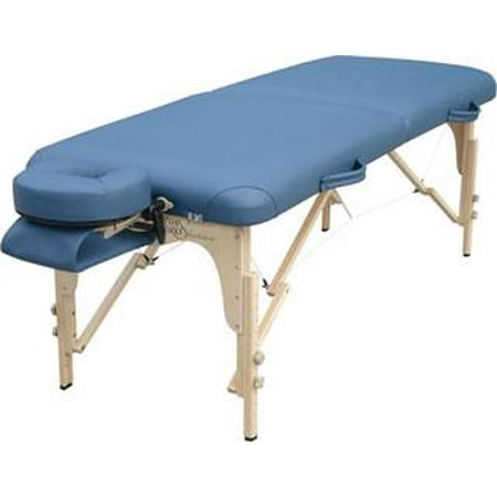 Solutions Heritage Portable Wood Massage Table-Color:Teal Solutions Heritage Portable Wood Massage Table-Color:Teal