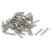 Uxcell M4x25mm Stainless Steel Countersunk Flat Head Cross Screw Bolts (50-pack)