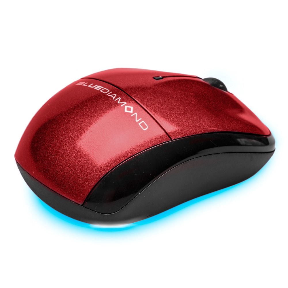 Souris sans fil mobile Track Mobile-Travel, capteur optique de 1200 DPI, ambidextre - rouge