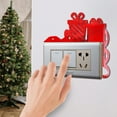 2024 Clearance Christmas 3D Elks Sleigh Acrylic Mirror Sticker Home