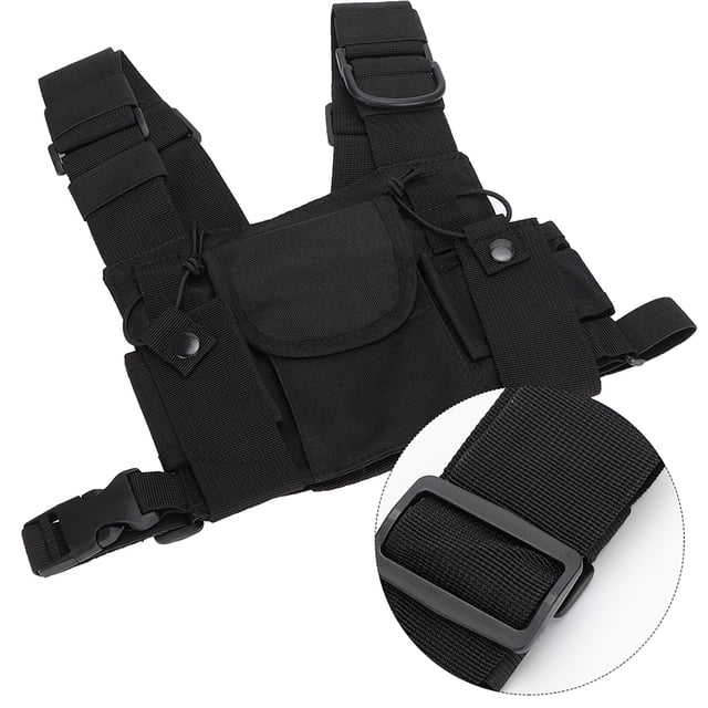 Bolsa De Pecho Para Walkie Talkie, Bolsa Frontal Con Arnés De Pecho Para Walkie Talkie