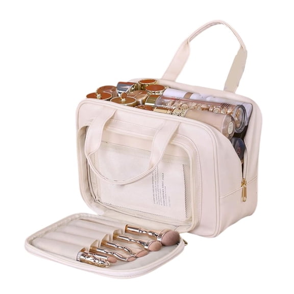 Travel Makeup Bag,with Multiple Compartments for Organizer,Cosmetic Makeup Bag