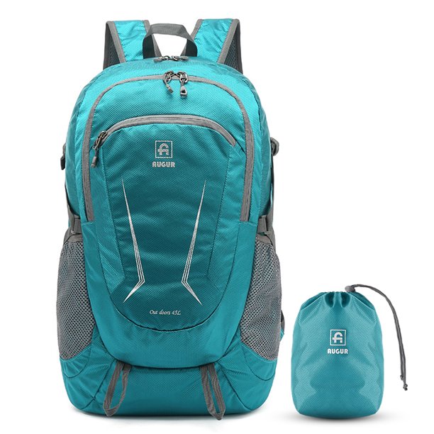 Mochila de senderismo de 45 l para hombres y mujeres, ligera, plegable, de viaje