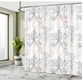 thumbnail image 4 of Ambesonne Leafy Shower Curtain, Minimal Tone Outline Leaves, 69"Wx75"L, Sand Brown Warm Taupe, 4 of 4