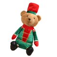 thumbnail image 3 of Decoración navideña de oso sentado, figurita de oso de peluche para ventana. Estilo A, 3 of 9