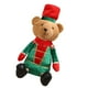 thumbnail image 3 of Figura de oso navideño sentado, suave, para decoración navideña de ventanas del hogar Estilo A, 3 of 9