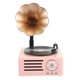 thumbnail image 2 of Retro Mini Fonógrafo Inalámbrico Bluetooth Reproductor De Música En Forma De Trompeta Subwoofer Radio Minnieouse EL017220-02, 2 of 5