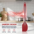 thumbnail image 4 of Unique Bargains 3Pcs Heat-Resistant Cooking Utensils Kitchen Spatula Set Red, 4 of 5