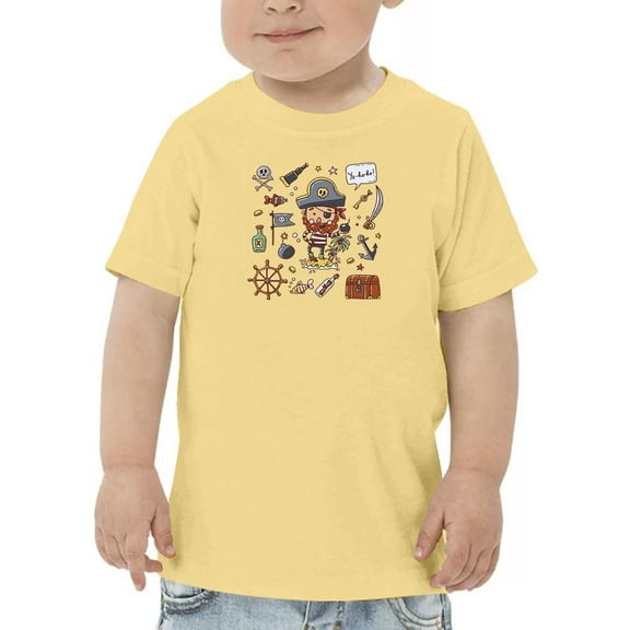 Pirate Treasures T-Shirt Toddler -Image by Shutterstock, 4 Toddler