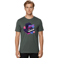 thumbnail image 2 of 80S-Synth Mens Graphic Tee, 100% Cotton, Casual Summer Wear BAA119, 2 of 2