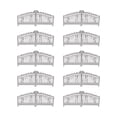 thumbnail image 2 of 10 modelos de puertas de jardín, cercas de patio, manualidades, micropaisaje resistente y fácil de usar Altura 35 cm, 2 of 9