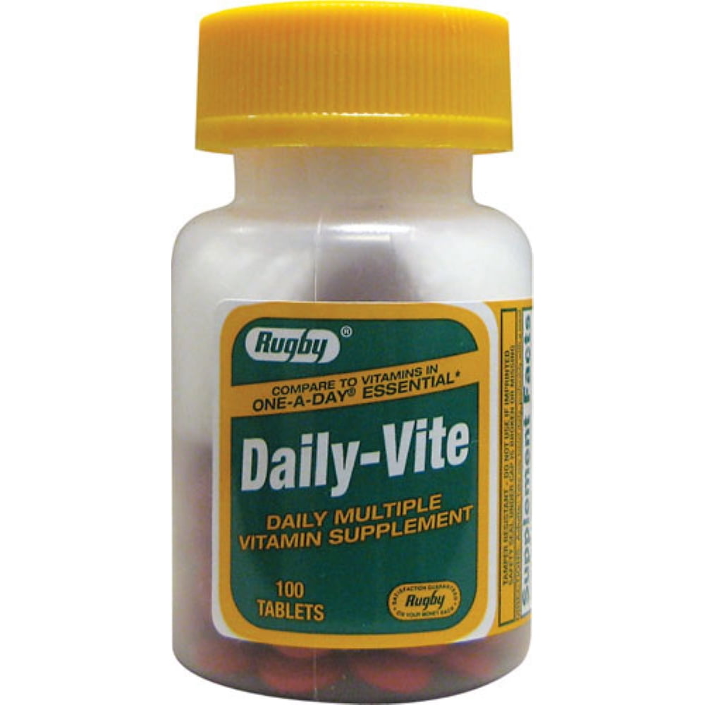 Rugby DailyVite Multivitamin Tablets 100 ea