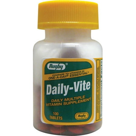 Vits Multiple Vitamin - Rugby Daily-Vite Multivitamin Tablets 100 ea