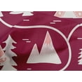 thumbnail image 5 of oneOone Cotton Poplin Magenta Fabric Mountain Pattern Fabric For Sewing Printed Craft Fabric By The Yard 42 Inch Wide, 5 of 5
