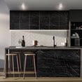 thumbnail image 5 of Oxdigi Marble Contact Paper 24 x 196 inches Self Adhesive Peel & Stick Wallpaper Black, 5 of 7