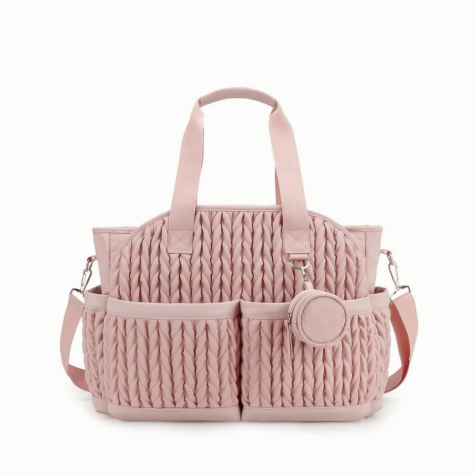 amagogo Diaper Tote Satchel Backpack Style Polyester with Waterproof Inner Pocket and Pouch for Mothers Day Trips Newborn Care