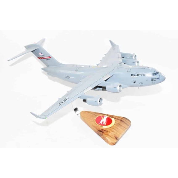 167th Airlift Squadron West Virginia ANG C-17 Model, 1/116th Scale, Mahogany, Cargo