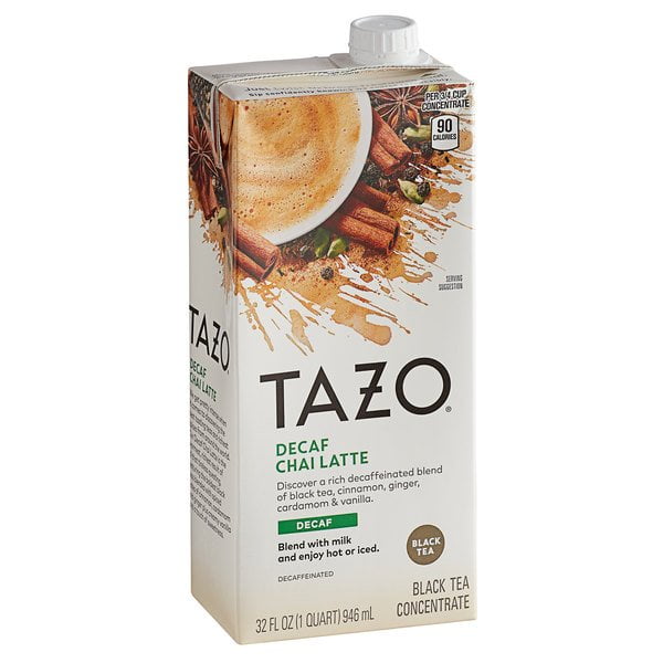 Tazo 32 oz. Decaf Chai Tea Latte 1:1 