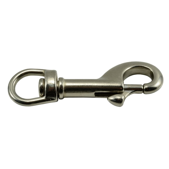 3/8" x 2-1/2" Swivle 316 Stainless Steel Bolt Snap Hooks (2 pcs.)